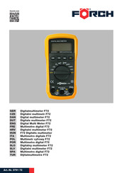 Forch F72 Manual De Instrucciones