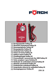 Forch Testboy 20 Manual De Instrucciones