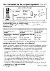 Uniden DCX291 Guía De Utilización