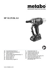 Metabo NP 18 LTX BL 5.0 Manual Original