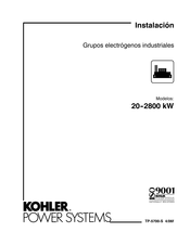Kohler TP-5700-S Instalación