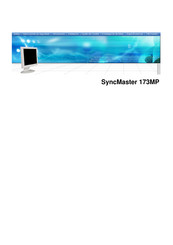 Samsung SyncMaster 173MP Manual Del Usuario