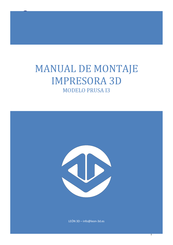 Leon PRUSA I3 Manual De Montaje