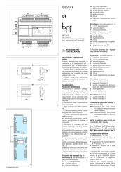 Bpt SI/200 Instrucciones Para La Instalación