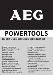 AEG SBE 650R Manual Original