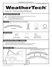 Weathertech Easy-On Instrucciones De Instalación