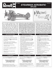 REVELL STEARMAN AEROBATIC BIPLANE Manual Del Usuario