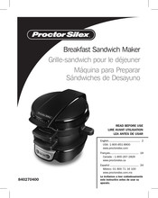 Proctor Silex 25479 Manual De Instrucciones