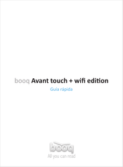 booq Avant touch Guía Rápida