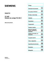 Siemens SIMATIC FM 450-1 Manual De Producto
