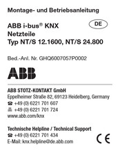 ABB NT/S 12.1600 Manual Del Usuario