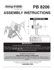 Playcore Swing-N-Slide Pb 8206 Instrucciones De Ensamblaje