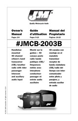 JM JMCB-2003B Manual Del Propietário