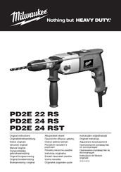 Milwaukee PD2E 24 RS Manual Original