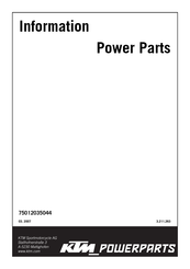 KTM Power Parts 75012035044 Manual De Instrucciones