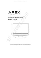 Apex Digital LD 1919 Instrucciones De Operación