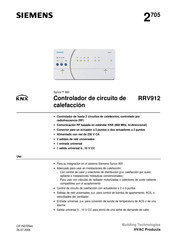 Siemens KNX RRV912 Manual De Instrucciones