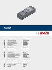 Bosch GLM 20 Manual Original