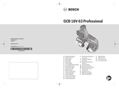 Bosch GCB 18V-63 Professional Manual Original