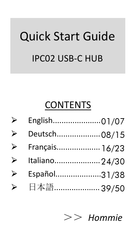 Hommie IPC02 USB-C HUB Guia De Inicio Rapido