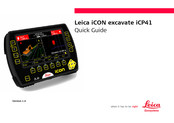 Leica Geosystems iCON excavate iCP41 Guía Rápida