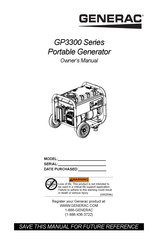 Generac GP 3300 Serie El Manual Del Propietario