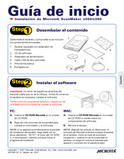 Microtek ScanMaker s450 Guía De Inicio