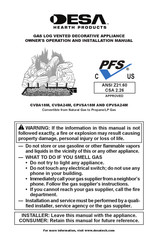 Desa Hearth Products CPVSA18M Manual De Instalación Y Funcionamiento Del Propietario