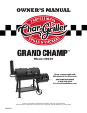 Char-Griller GRAND CHAMP 8250 El Manual Del Propietario