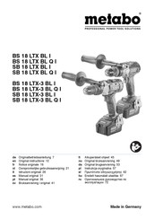 Metabo SB 18 LTX Manual Original