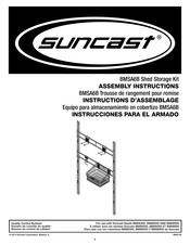 Suncast BMSA6B Instrucciones Para El Armado