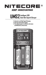 Nitecore UMS2 Manual De Instrucciones