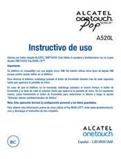 Alcatel Onetouch POP NOVA LTE A520L Instructivo De Uso