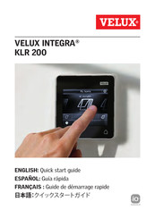Velux INTEGRA KLR 200 Guía Rápida