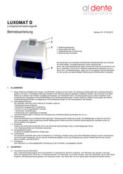 aldente LUXOMAT D Manual De Instrucciones