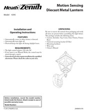 Heath Zenith 4395 Instrucciones Para Su Instalación Y Funcionamiento