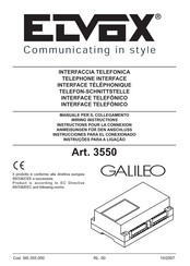 Elvox GALILEO 732M Instrucciones Para El Conexionado