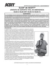 SCOTT HEALTH & SAFETY ELSA 15 Instructivo De Operación Y Mantenimiento