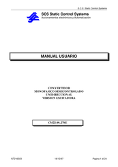 SCS CM25-09SE Manual Del Usuario