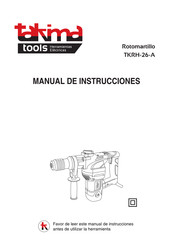 TAKIMA tools TKRH-26-A Manual De Instrucciones