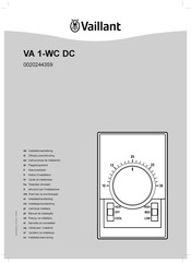 Vaillant VA 1-WC DC Instrucciones De Instalación