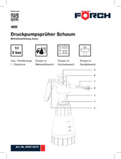 Forch 6000 0210 Manual De Instrucciones