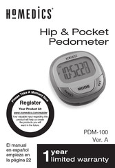 HoMedics Hip & Pocket PDM-100 Manual De Instrucciones