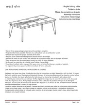 West Elm 546002 Instrucciones De Ensamblaje