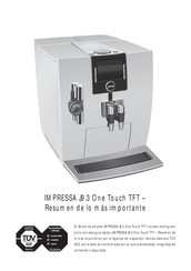 Jura IMPRESSA J9.3 One Touch TFT Manual De Instrucciones