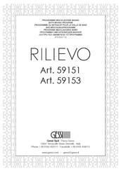 Gessi RILIEVO 59153 Manual De Instrucciones