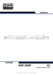 DAP Audio MBR-200BT Manual