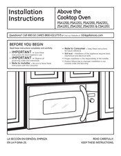 GE ZSA2201 Instrucciones De Instalación