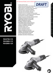 Ryobi RAG800-125 Traducción De Las Instrucciones Originales