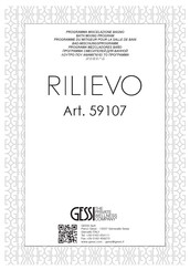 Gessi RILIEVO 59107 Manual De Instrucciones